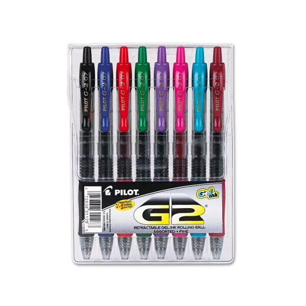 G2 Pilot Premium Gel Roller 0.7mm 8 Pack